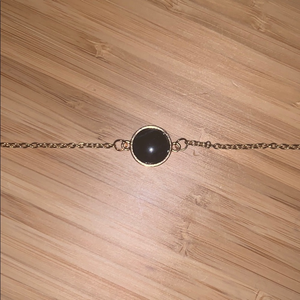 Bracelet with black bead.